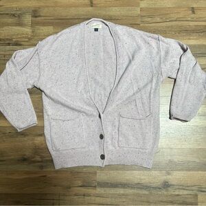 Universal Thread lavender flecked button front cardigan